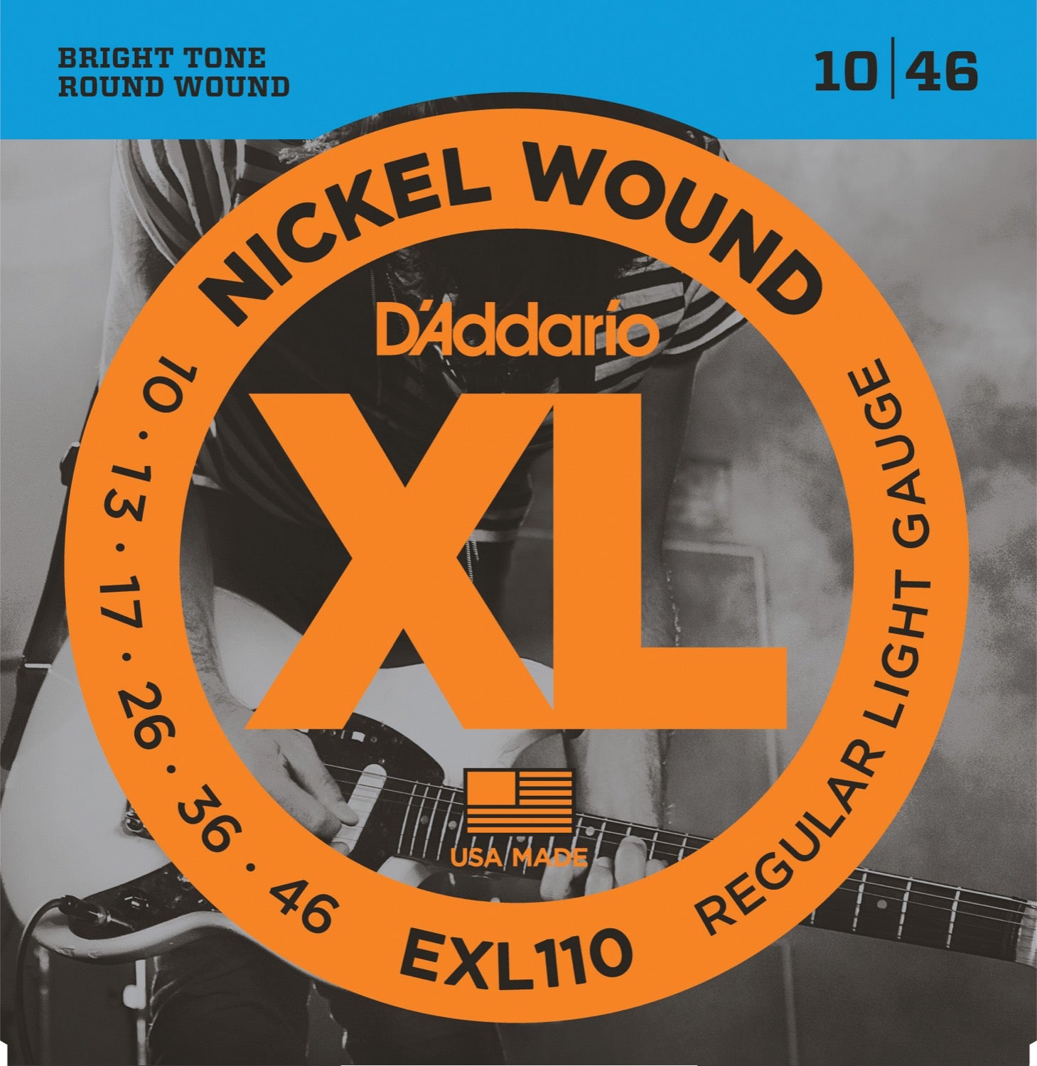 D'Addario XL Nickel Wound EXL110 Regular Light (10-46)