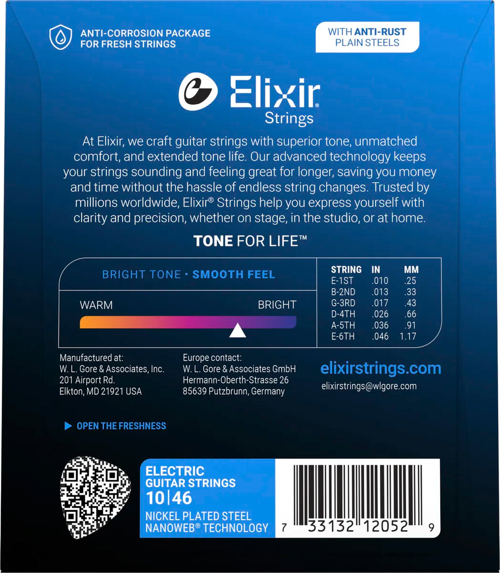 Elixir Nanoweb Light 10-46