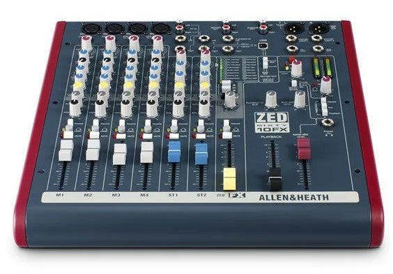A&H ZED60-10FX 4 Mic/Line Inputs, 2 Stereos, 60mm faders, US