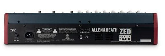 A&H ZED60-14FX 8 Mic/Line Inputs, 2 Stereos, 60mm faders, US
