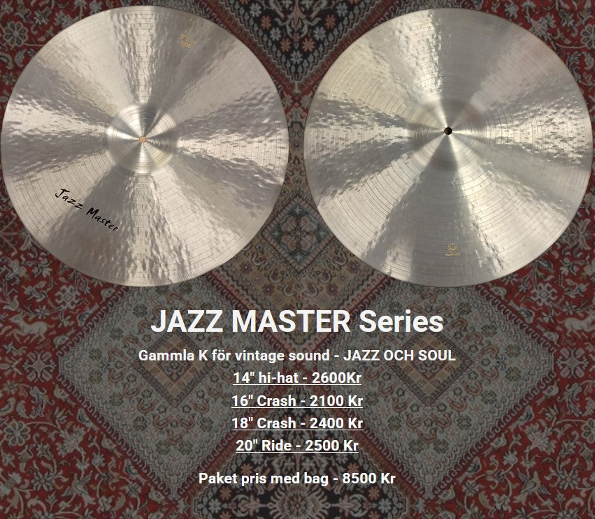 JAZZ MASTER Series - komplett set cymbaler