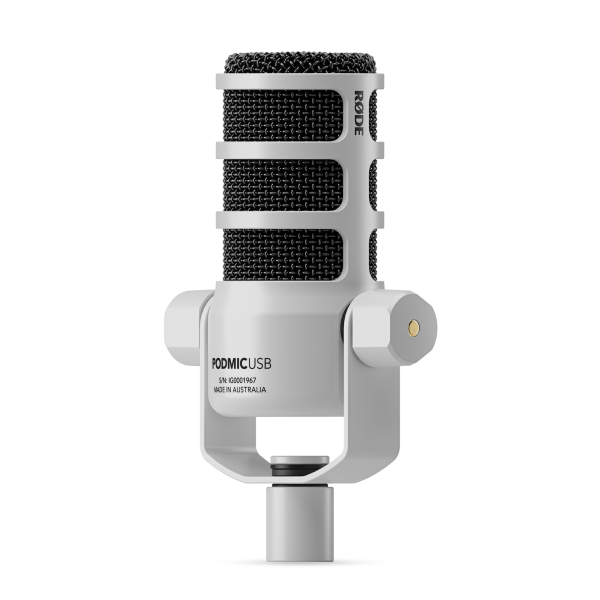 RODE PodMicUSB White USB-C &amp; XLR mik. med DSP